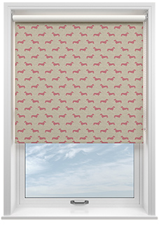 Emily Bond Peggy, Raspberry - Roller Blind